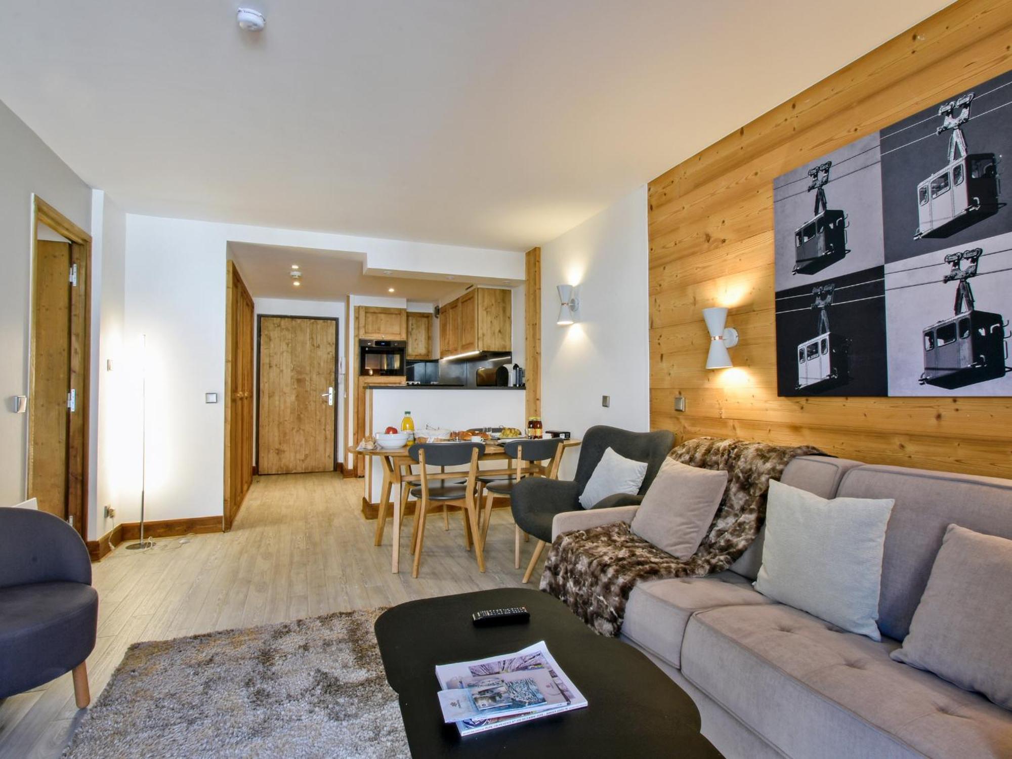 Luxueux Appartement 2 Chambres Au Coeur De Courchevel 1850, Balcon, Parking Et Services Inclus - Fr-1-613A-7 المظهر الخارجي الصورة